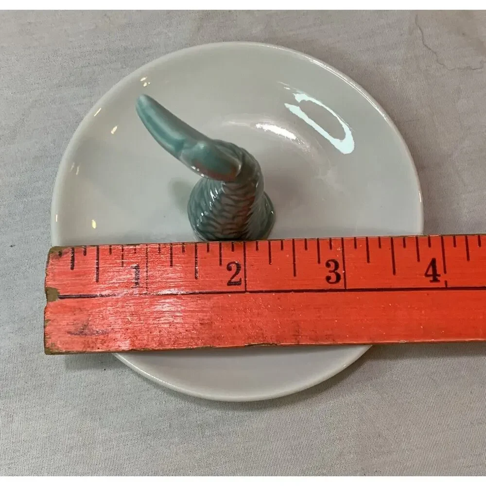 Jewelry Dish Mermaid Tail Ring Holder Trinket Holder Ceramic Blue Scales Plate